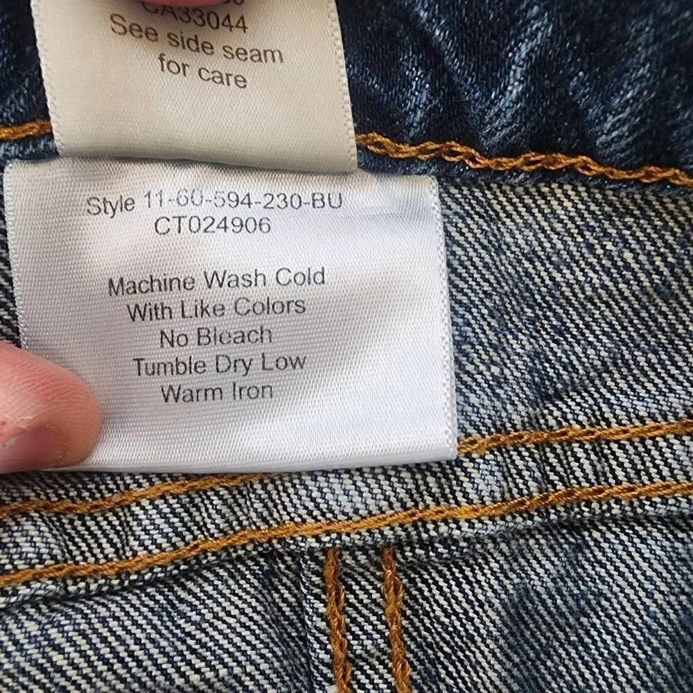 Stetson Denim Y2K Skirt A-Line Blue Jean Cotton Size 10